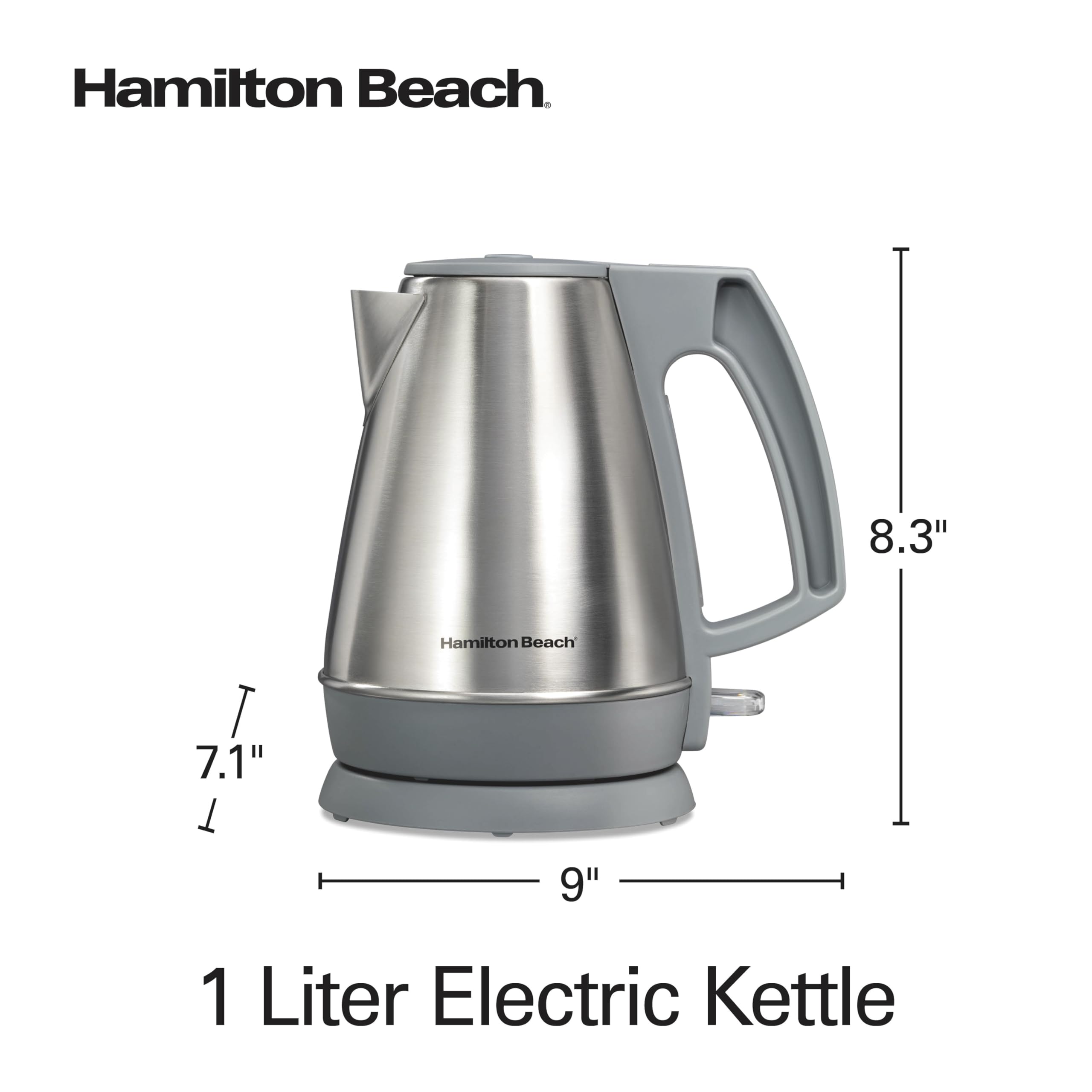 Hamilton Beach Electric Kettle - 1L Fast Heating -8 Hamilton Beach Electric Kettle - 1L Fast Heating -8