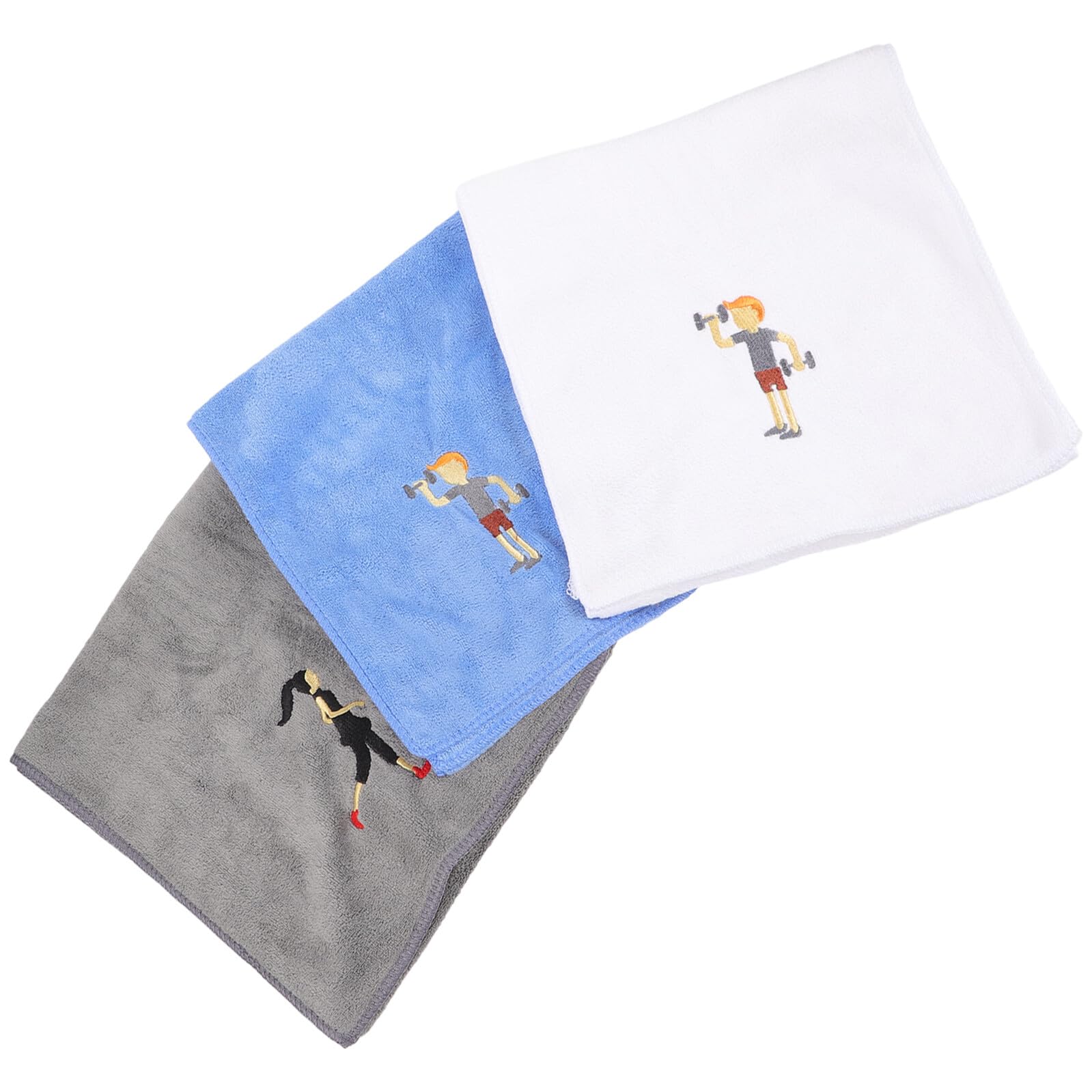 Serviette microfibre sport lot de 3 légères et absorbantes pour yoga et gym