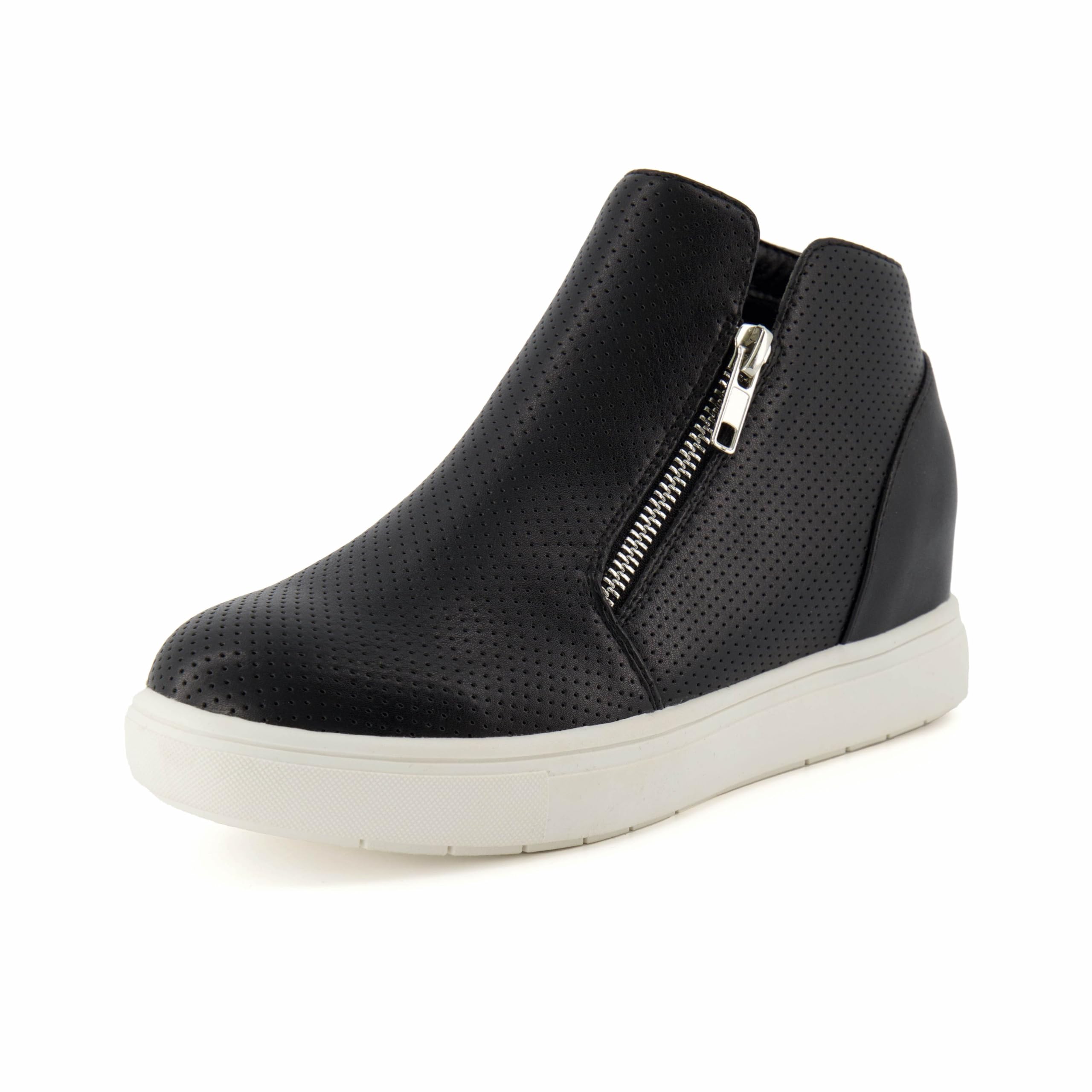 CUSHIONAIRE Women's Hart Hidden Wedge Sneaker +Wide Width Available