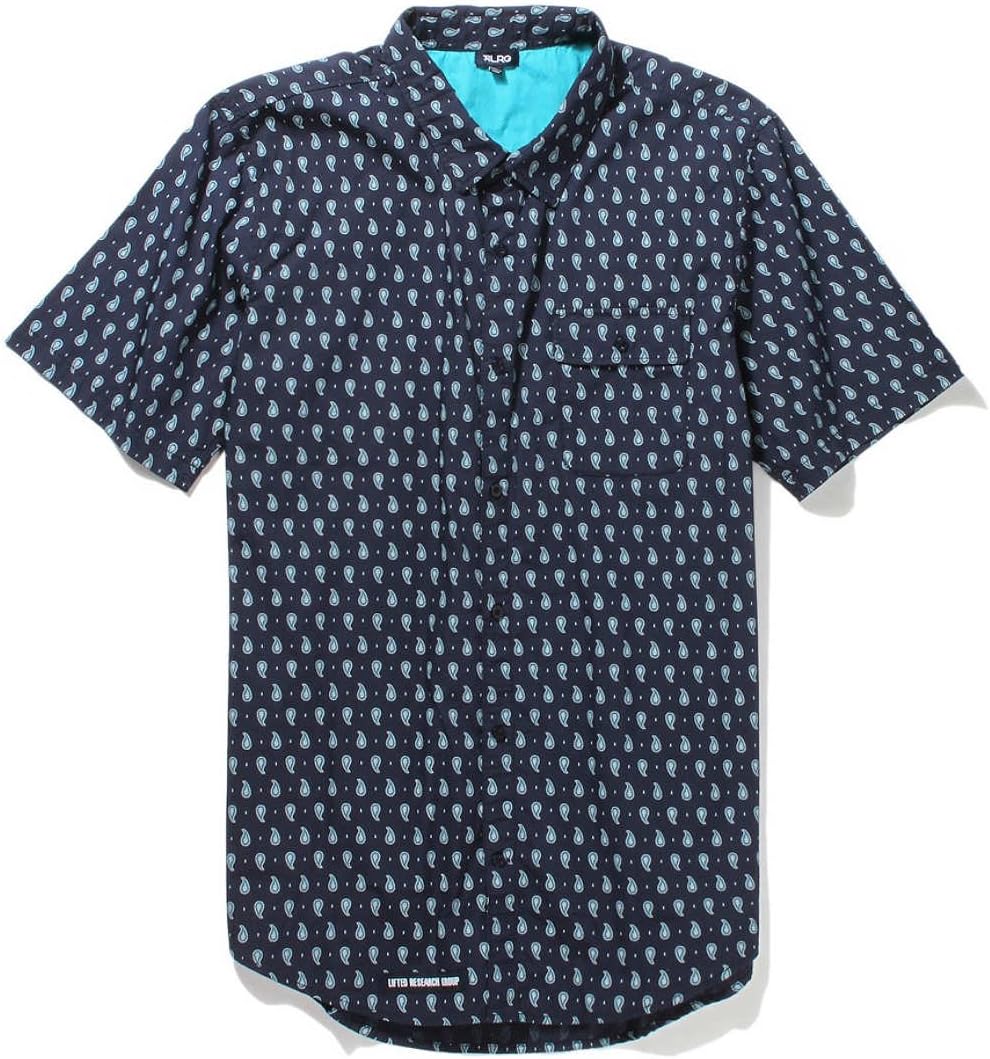 LRG Men's Twisted Tears Short Sleeve Woven Shirt
