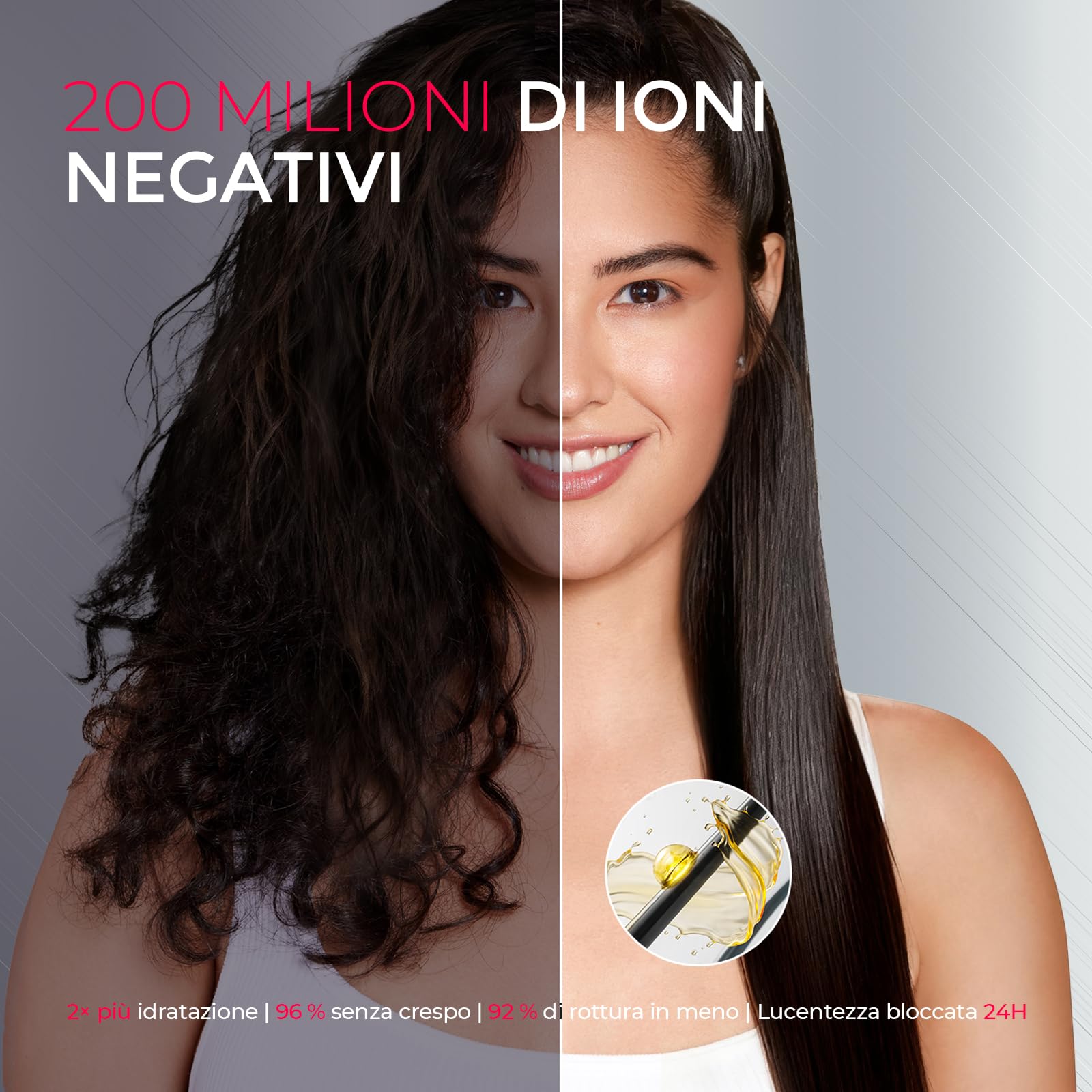 TYMO Piastra per Capelli e Spazzola Lisciante 2 in 1, 200M Ioni, Pettine Caldo in Ceramica Doppia Tensione, Lisciante Professionale Anticrespo per Capelli Lisci, Mossi o Ricci, Nero