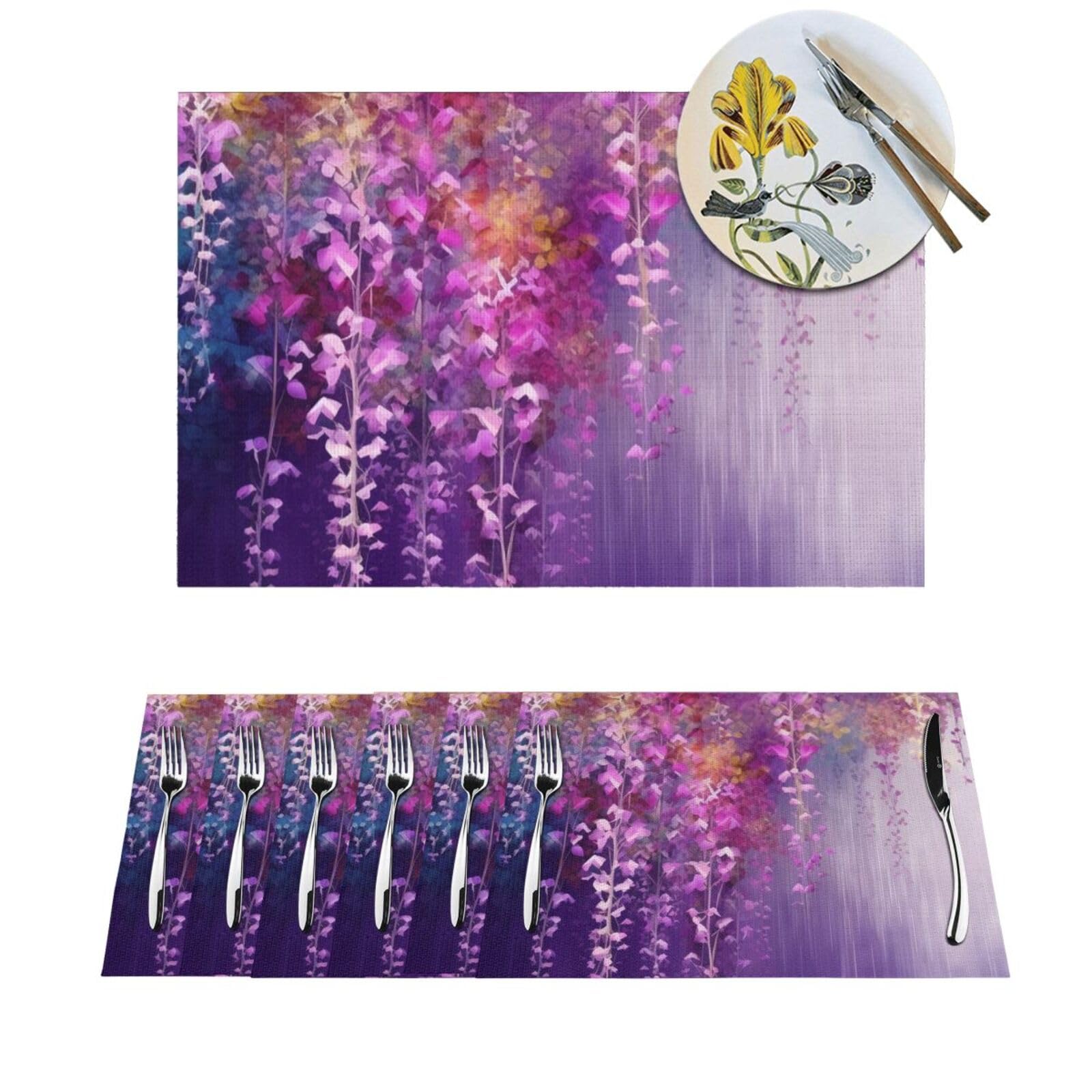 Sets de table résistants à la chaleur lot de 6 tapis antidérapants