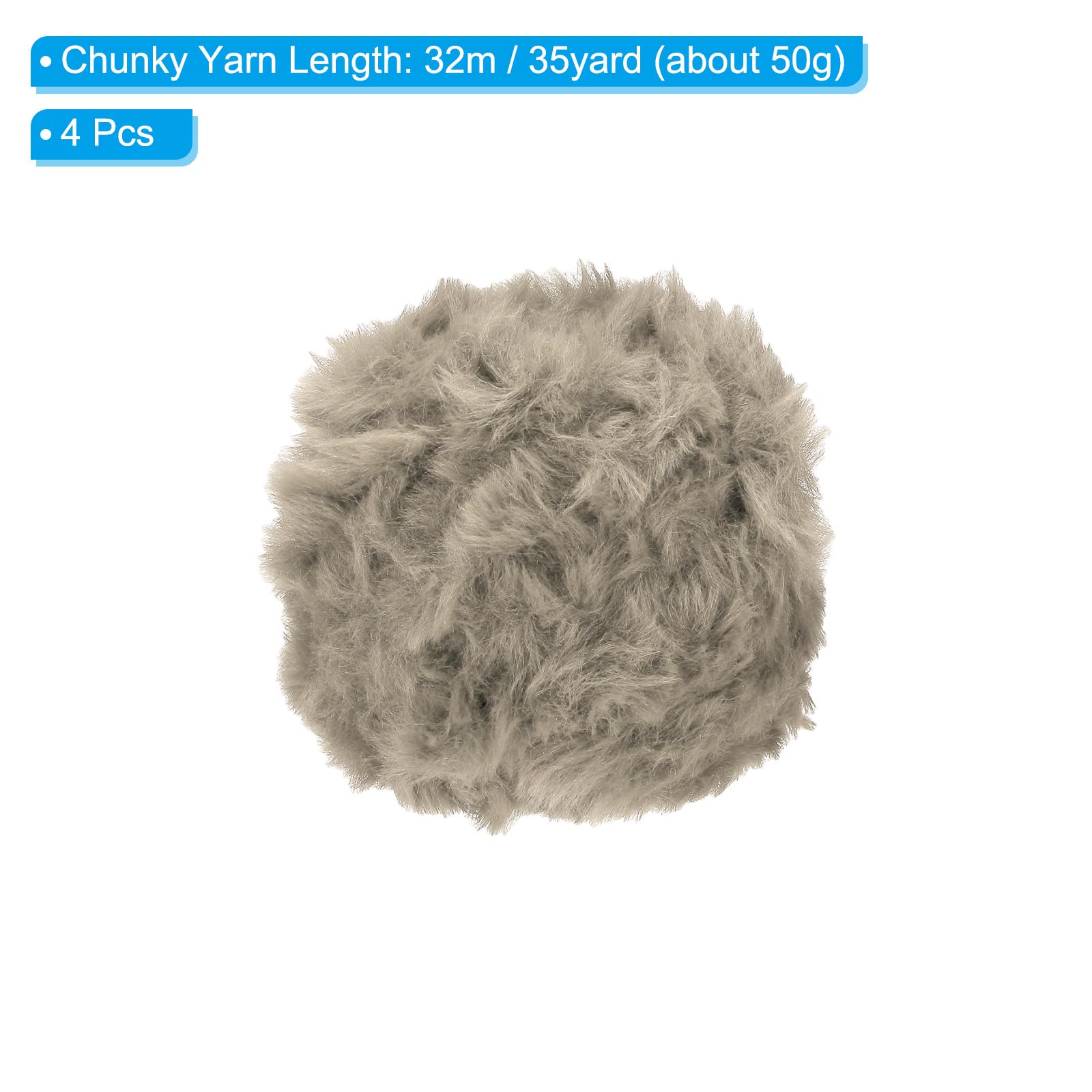 PATIKIL 35yds Faux Fur Yarn - Image 2