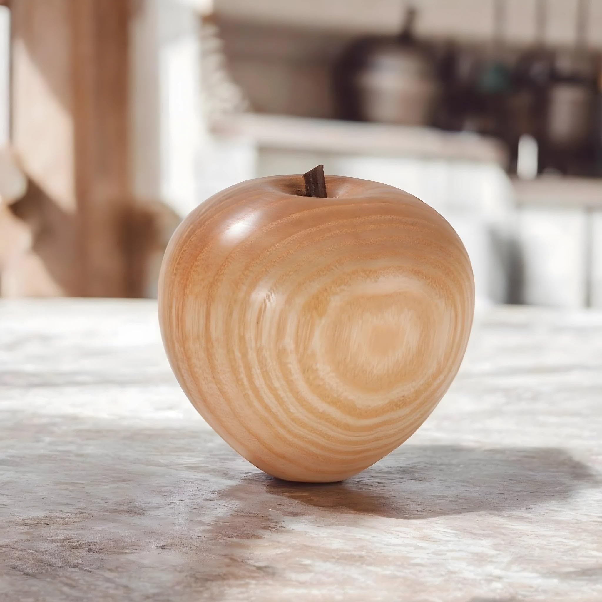 Dolfi Wooden Apple 9 cm 9 cm | Natural Wood in Val Gardena | Nativity Figure