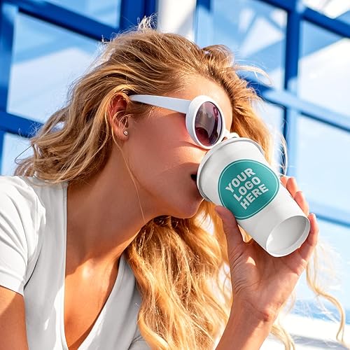 Miniatura 5 de Cupslock Vasos de papel personalizados, vasos de papel personalizados para bebidas frías y calientes, tazas de café para tiendas, oficina, negocios,