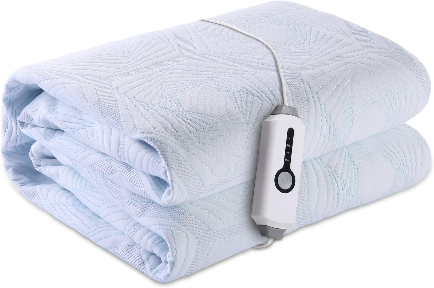 SUNNY HEAT Heated Mattress Pad Twin Size 39''x75'' 4