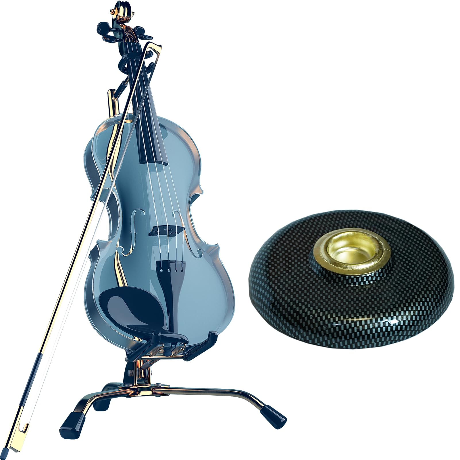Cello Endpin Anchor Non-slip Stopper Rest Holder Stand Cello Antiskid Device with Thick Pad (Cello Bass Rock) - Image 3 thumbnail
