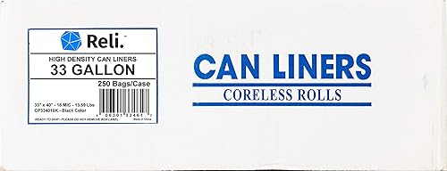 Miniatura 3 de Reli. Bolsas de basura de 33 galones (250 bolsas) y bolsas de basura de 13 galones (1000 bolsas)