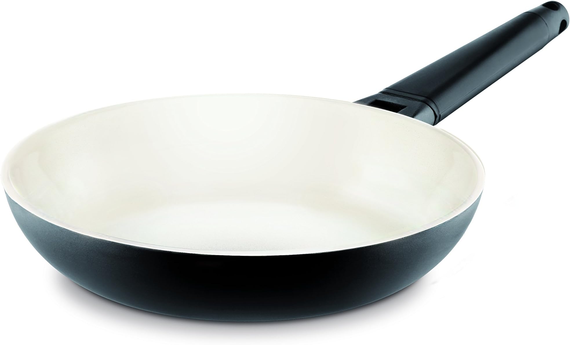 Fundix Castey Induction Fry Pan with Removable Handle, 8-Inch, Black