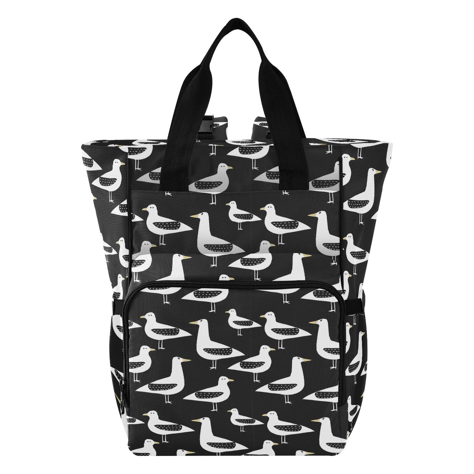 Mnsruu Duck Bird - Borsa per pannolini per bambini, zaino grande, impermeabile, da viaggio, per mamme e papà