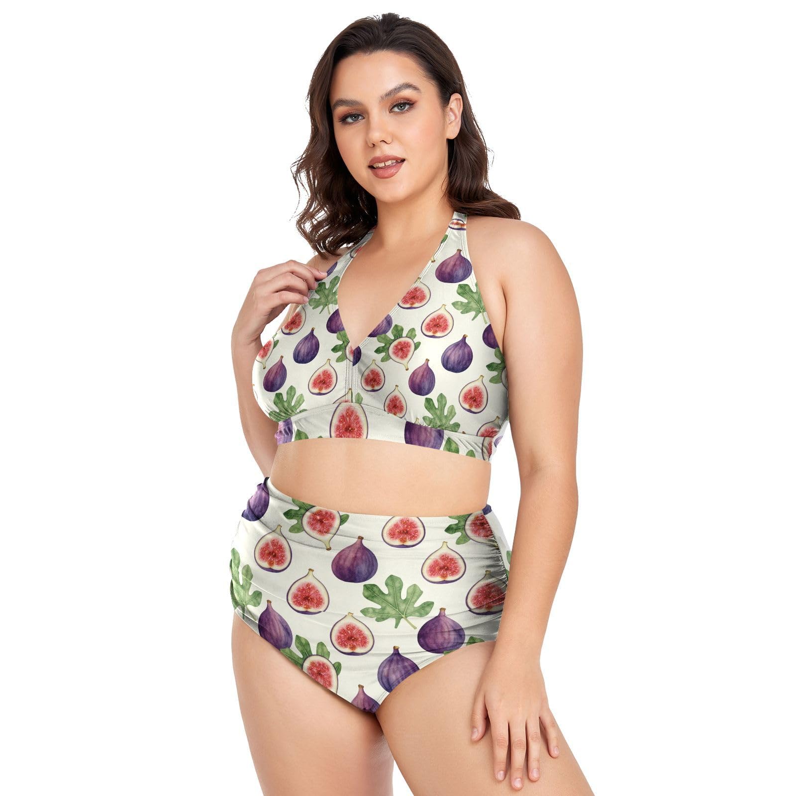 FRODOTGV Costumi da bagno donna taglie forti L-4XL