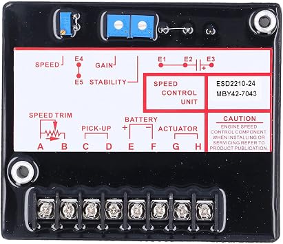 Generator Speed Controller Electronic Universal Engine Governor Control Board 12 24VDC Fast Accurate Response Easy Install Prevent Reverse Voltage Wide Speed Range Reliable
