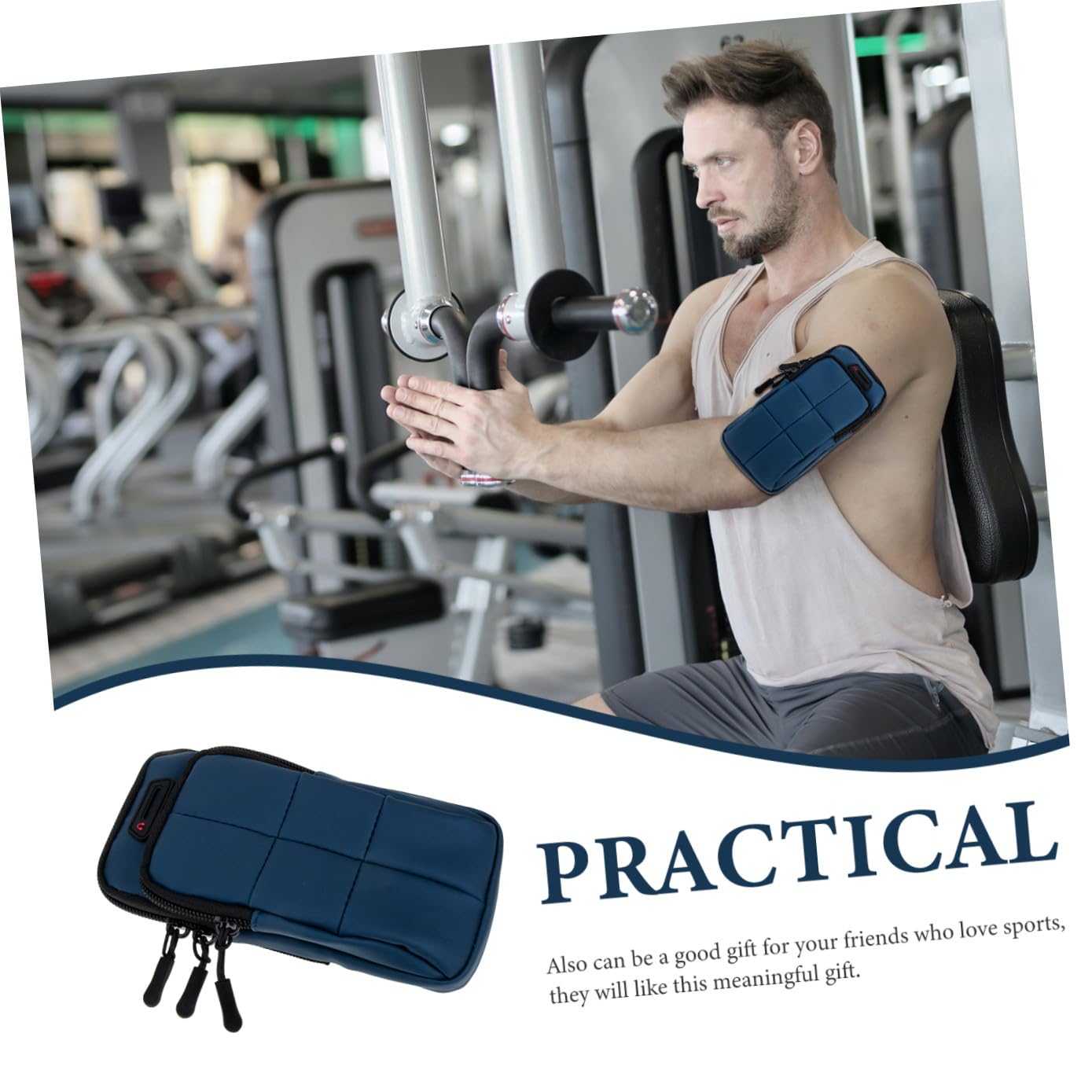 jojofuny 3 Brazaletes Elásticos para Teléfono Móvil para Correr para Entrenamiento