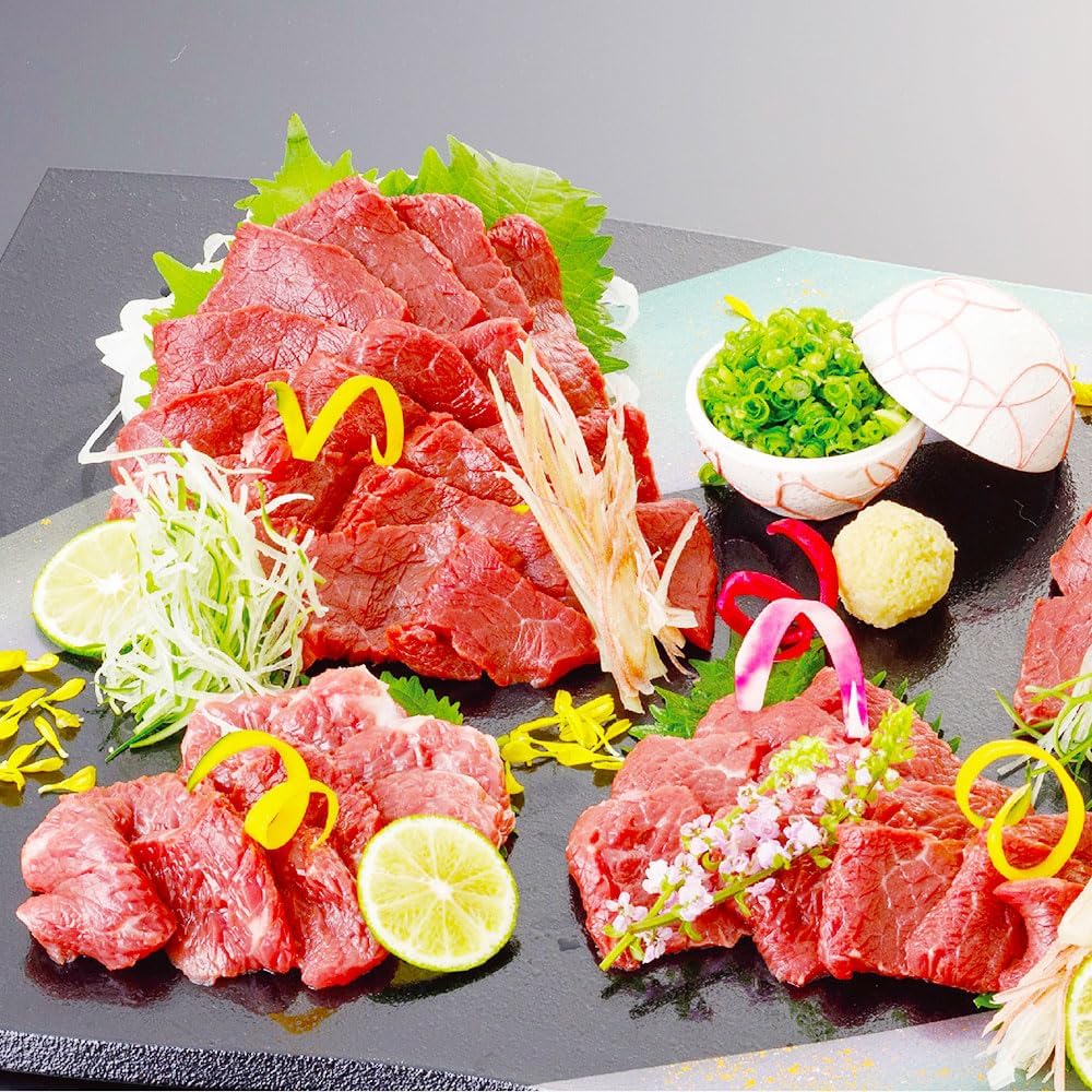 お中元 馬刺し 熊本 国産 200g ( 100g×2パック ) 上赤身馬刺し 小袋醤油付き 馬肉 赤身 真空小分けパック 阿蘇牧場