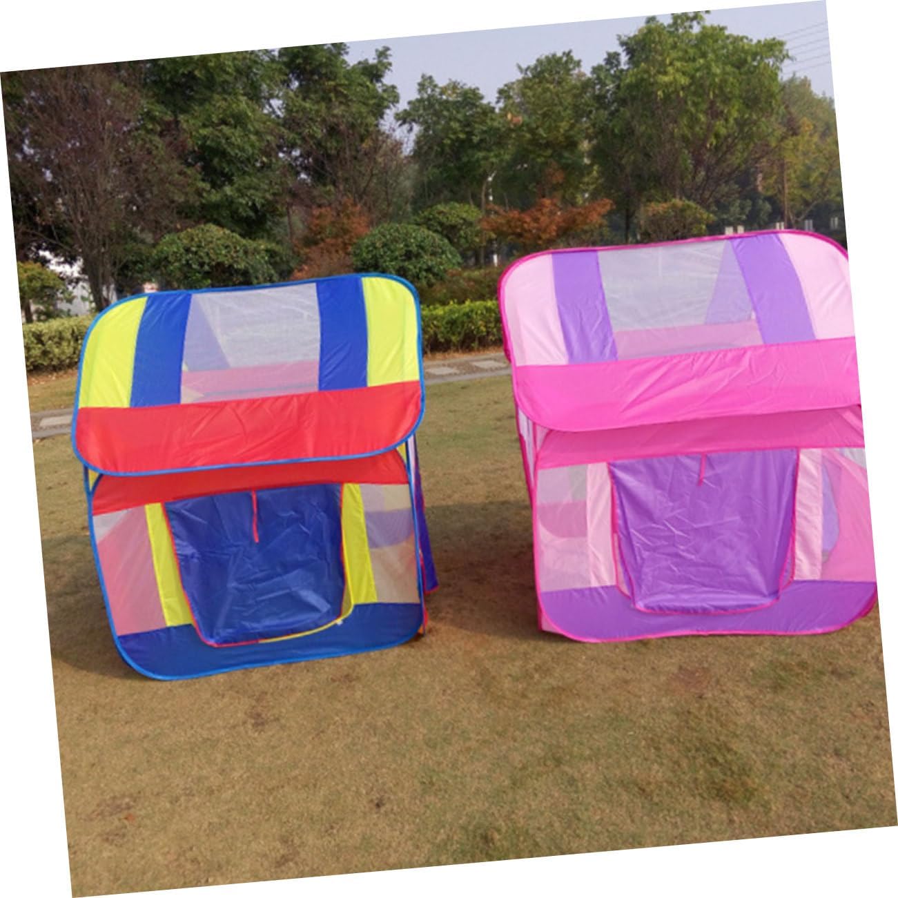 Yardwe Tent Foldable Indoor House Breathable Material for Camping Travel Spacious Design for Boys and Blue