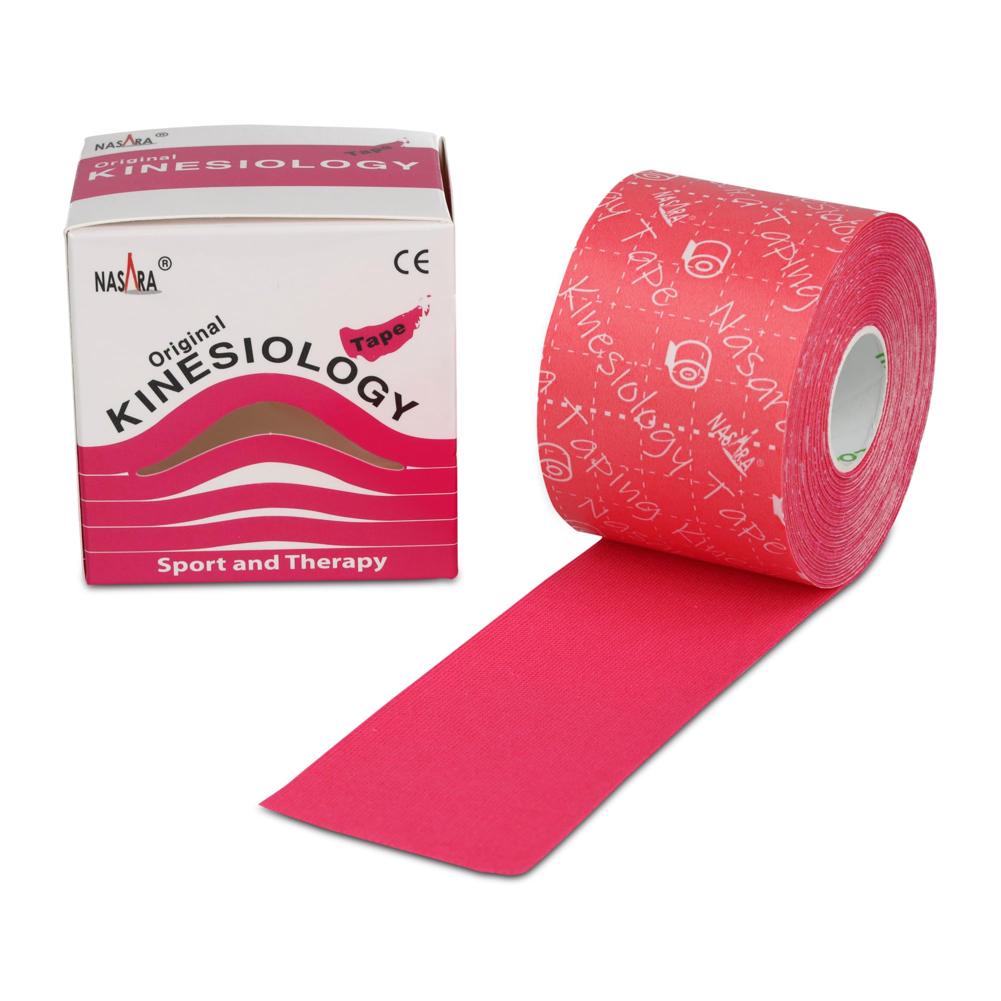 Nasara Original Kinesiology Tape, 12er Sparset, 12 Farben | Sparset mit 12 Tapes, Für Sport und Medizin, Gratis Videoanleitungen inklusive, Rollengröße 5cm x 5m
