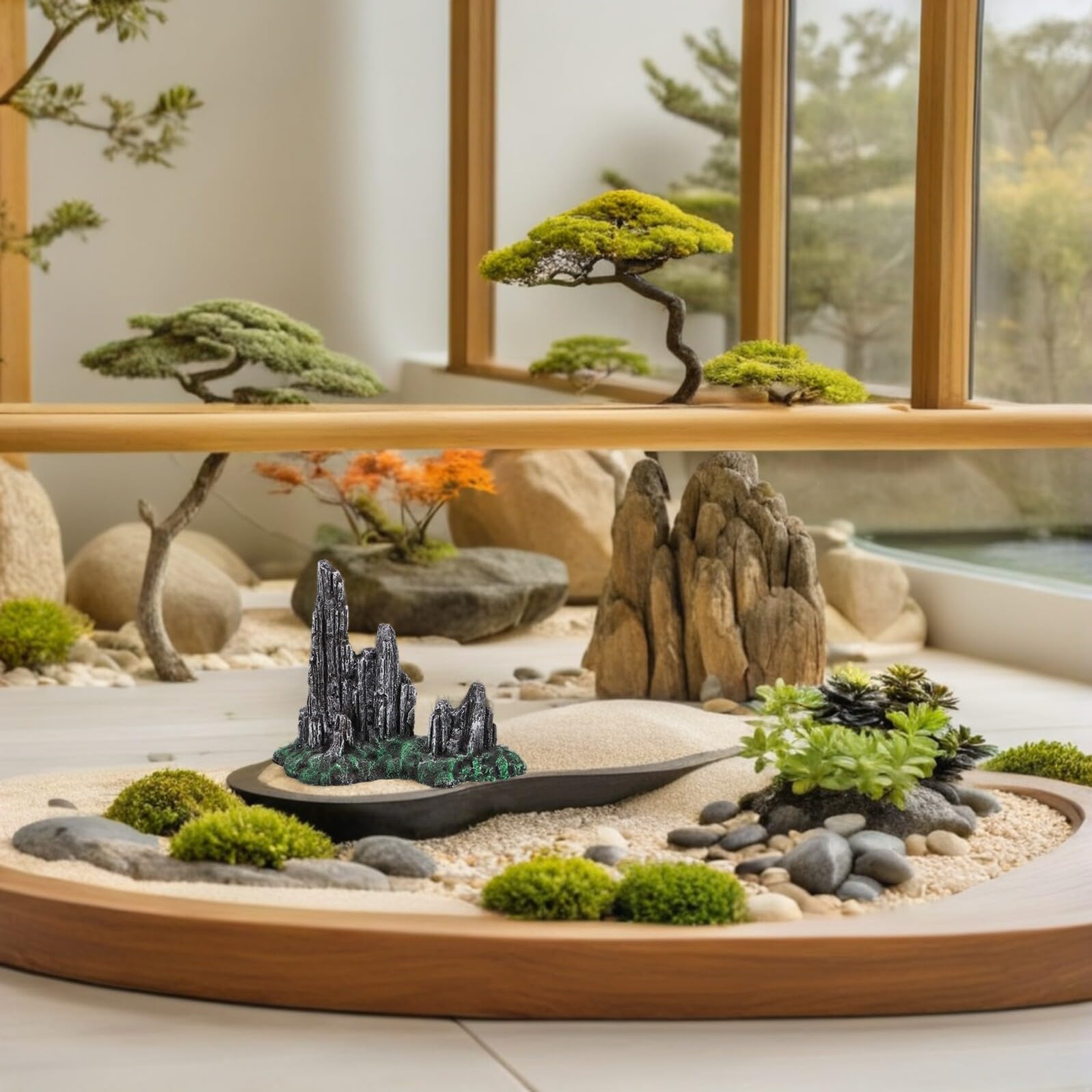 TOYANDONA Aquarium Stein Dekoration mit Realistischer Textur für Fische und Aquarien