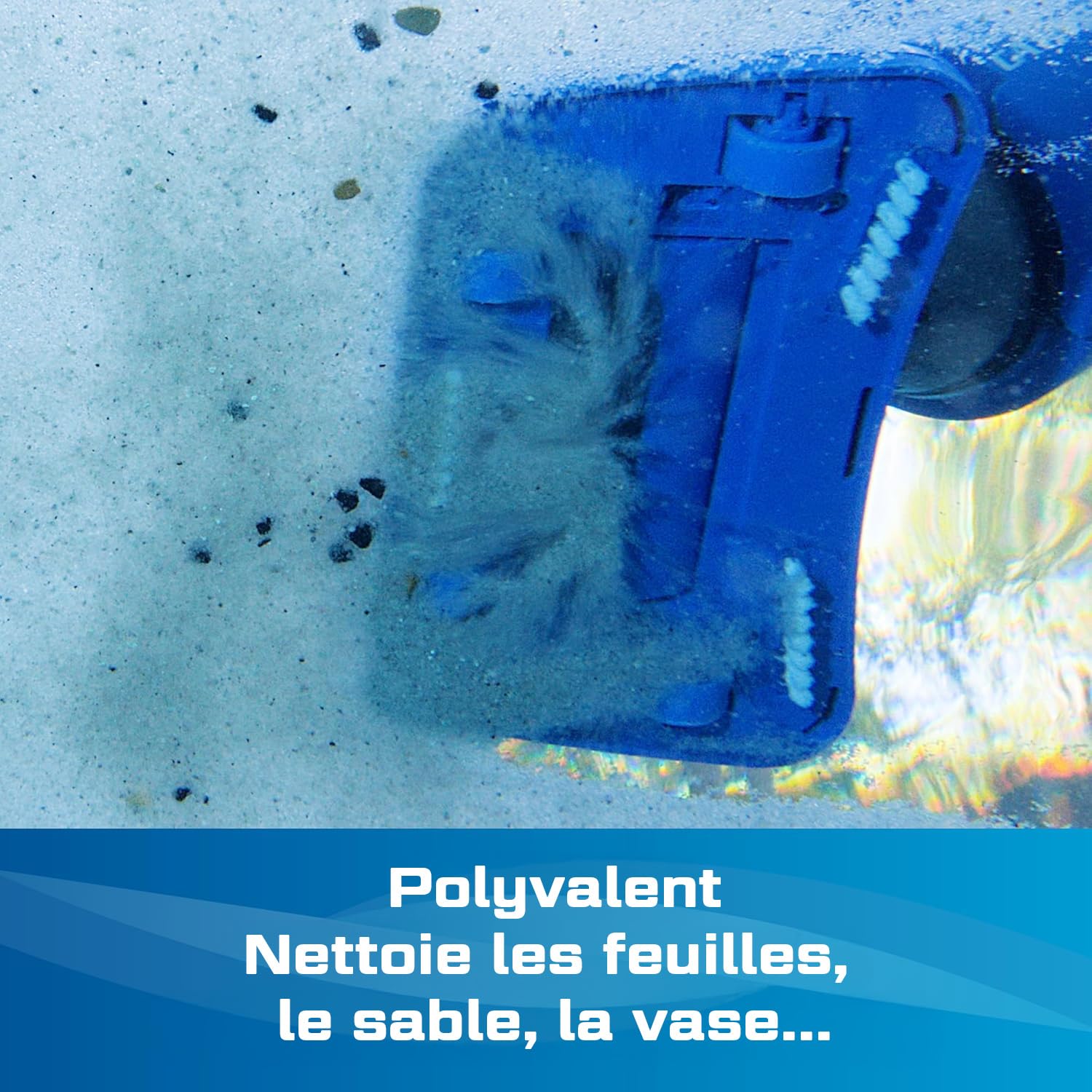 Water Tech POOL BLASTER Catfish aspirateur rechargeable à batterie pour piscine et spa, aspirateur à main avec largeur de tête d'aspiration 19cm