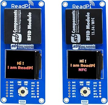 ReadPi - RFID/NFC Reader Powered with Raspberry Pi Pico W and ESP32 for RFID125KHz / NFC 13.56 MHz Radio Frequency Identification Module with 1.32 Display, RF IC Card Reader Sensor Module
