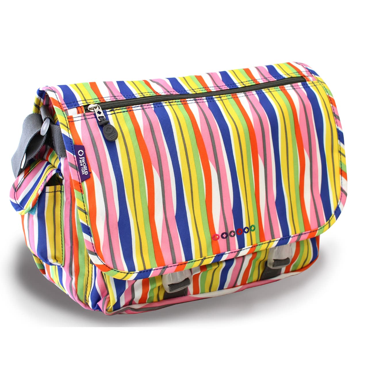 J World New York Terry Messenger Bag for Women Girls School Kids