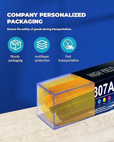 Miniatura 7 de LADE Catridge de tóner Laserjet remanufacturado para HP 307A (negro, amarillo, magenta y cian)