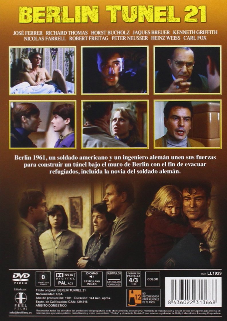 Amazon.com: Berlin Tunnel 21 (TV Film 1981) - Region Free PAL