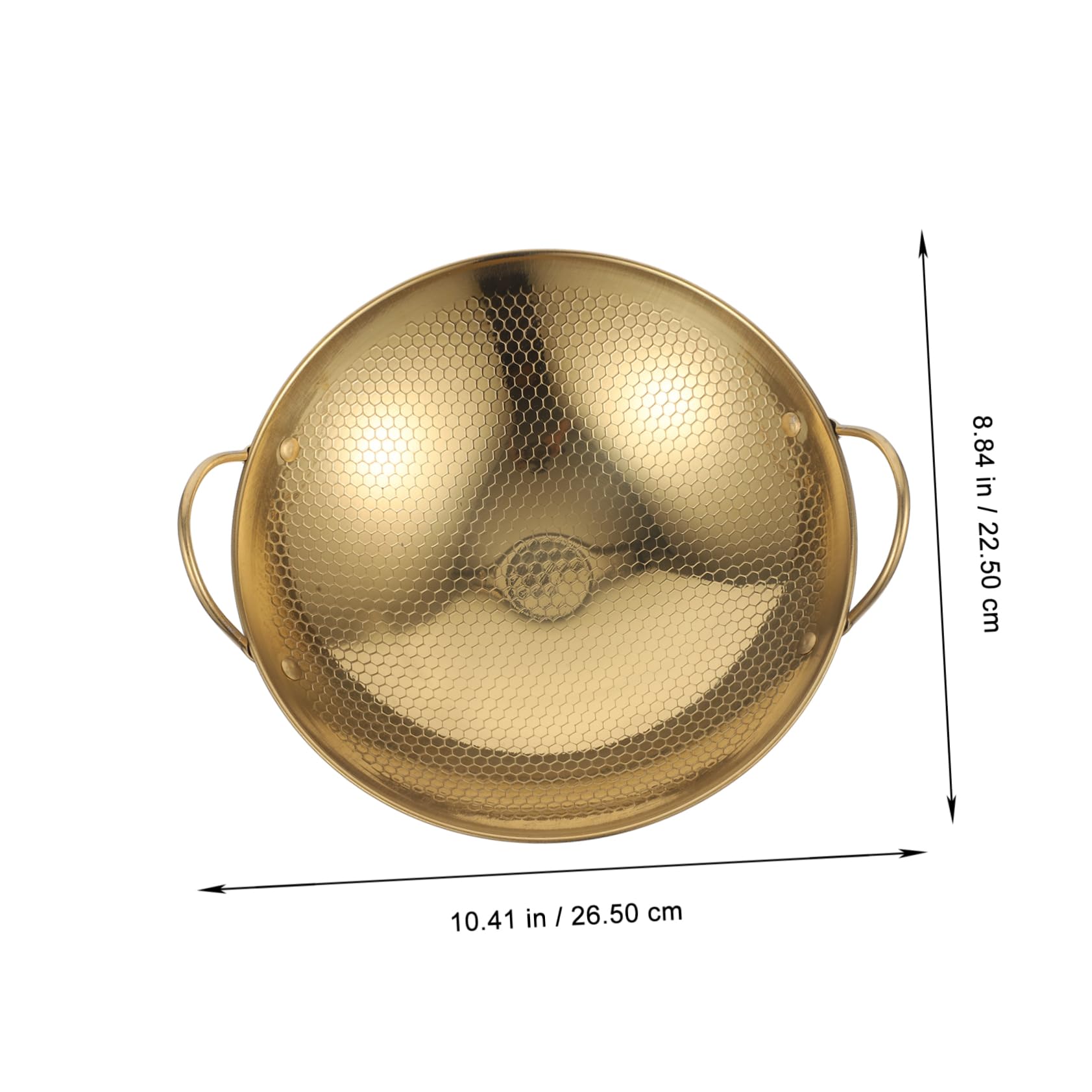 WBDWWTD Sartén Wok asiática Olla Caliente China Suministro de Cocina Sartén para cocinar Utensilios de Cocina Ollas pequeñas para cocinar Olla de Caldo Olla de Cocina Redonda de Metal Olla arrocera