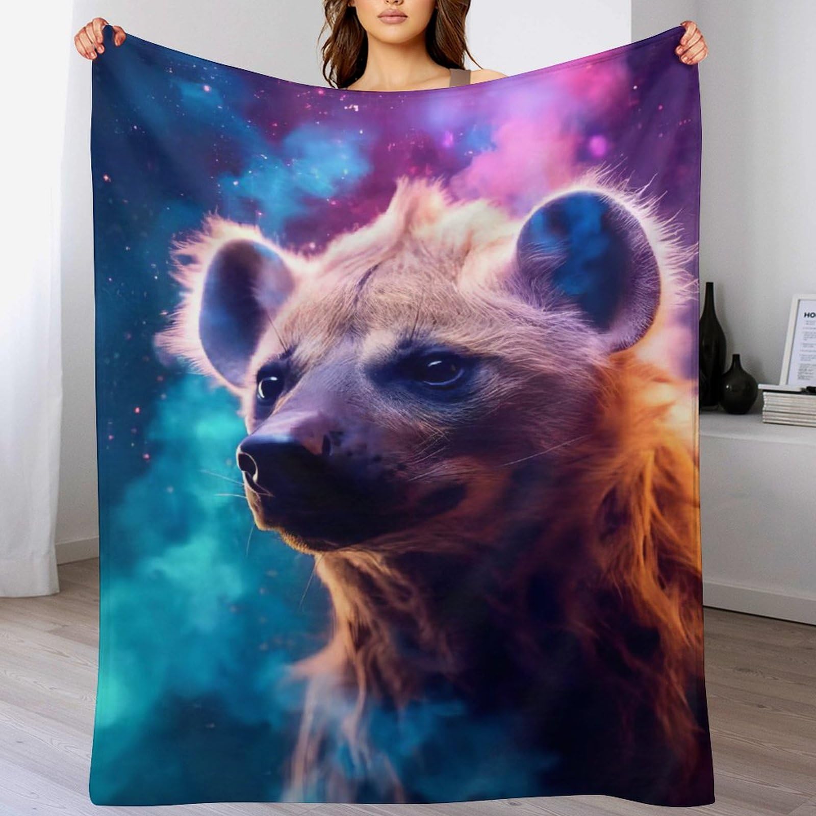Couvertures en peluche souple Hyène : la chaleur légère pour lit et canapé-lit