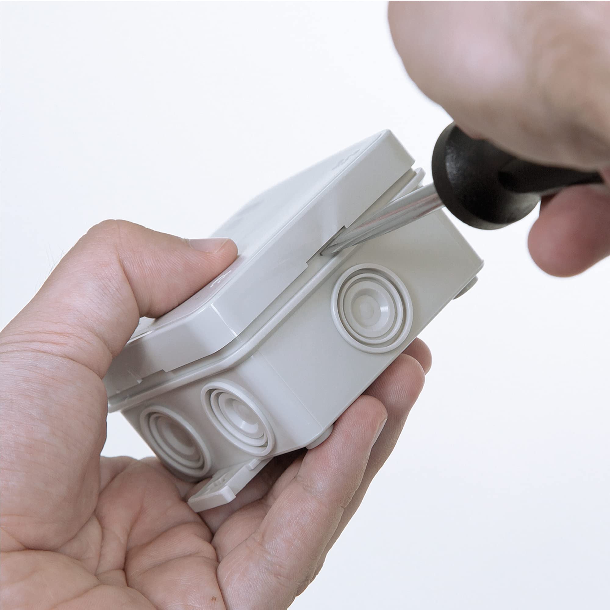 Scatola Impermeabile IP55 Famatel 100x100x45 Mm - Grigio, Senza Coni - Foto 3