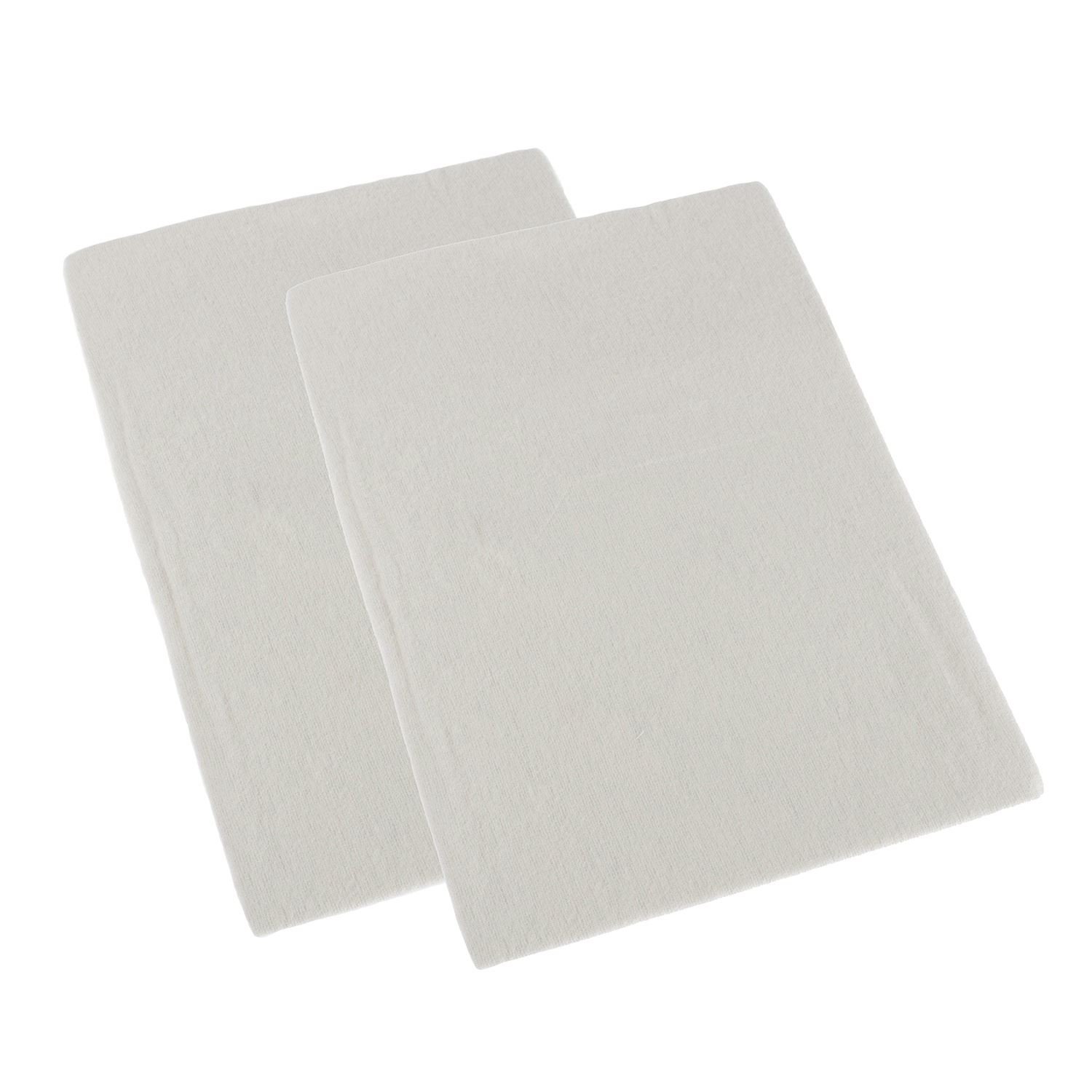 Homescapes Cream 100% Brushed Cotton Cot Flat Sheet Pair, 100 X 150 Cm