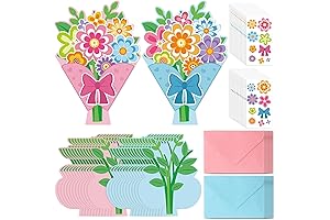 Mother's Day Card Making Kits for Kids, DIY Greeting Card with Envelopes