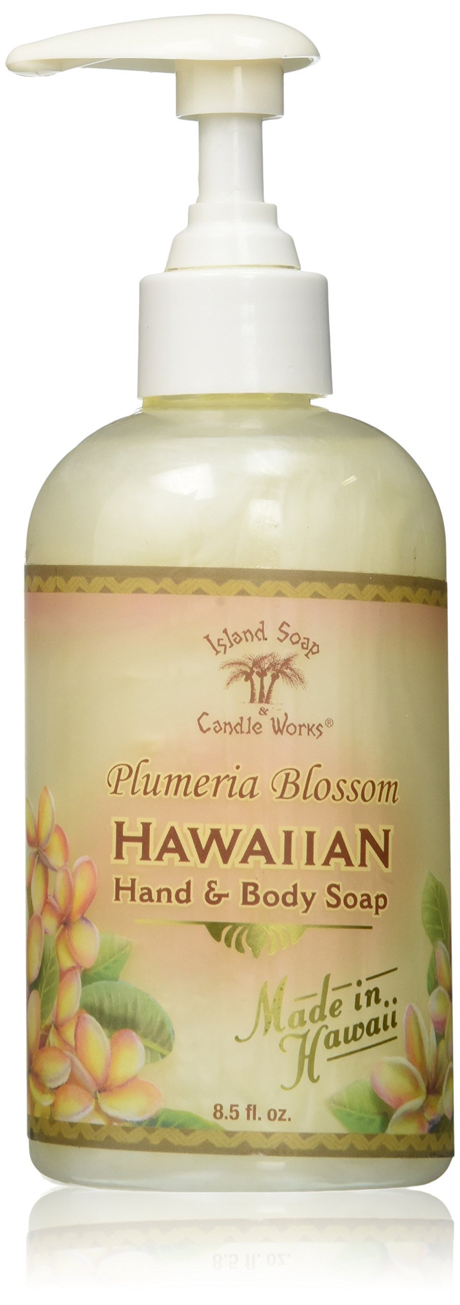 Island Soap & Candle WorksPlumeria Blossom Hawaiian Hand Body 8.5 Fl Oz