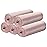 5 Rolls Small Trash Garbage Bags, 4 Gallon Strong Thin Material Disposable Kitchen Garbage Bags, Durable Plastic Trash Bags for Office Home Bedroom Garden Waste Bin, 200 Counts (Pink)