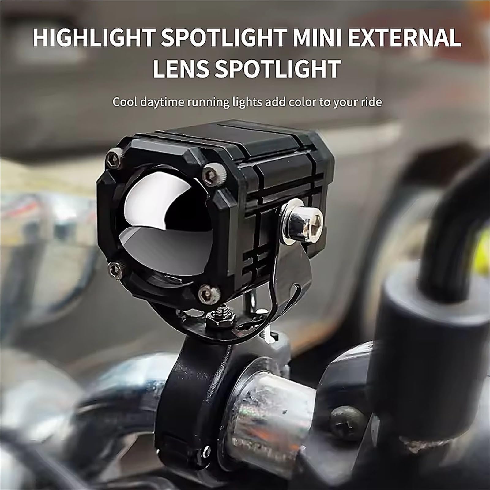 Anabbaglianti Luce per moto 60W Moto Off-road Anteriore Ausiliaria 6000lm 6000k/3000k Luce LED Faro Interruttore a 3 vie Luci per motociclette(2PCS)