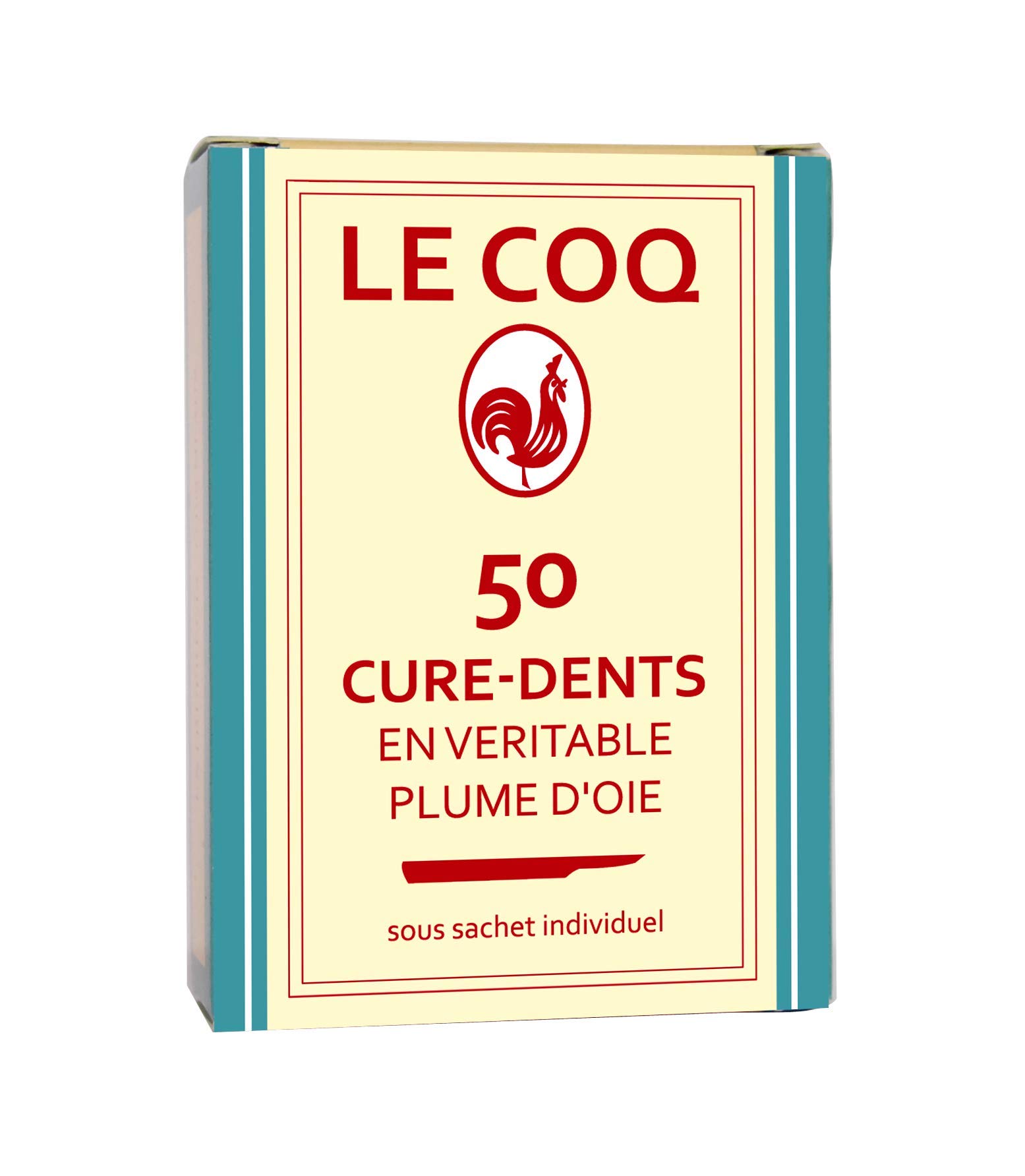 Le coq cure dents plume boite de 50