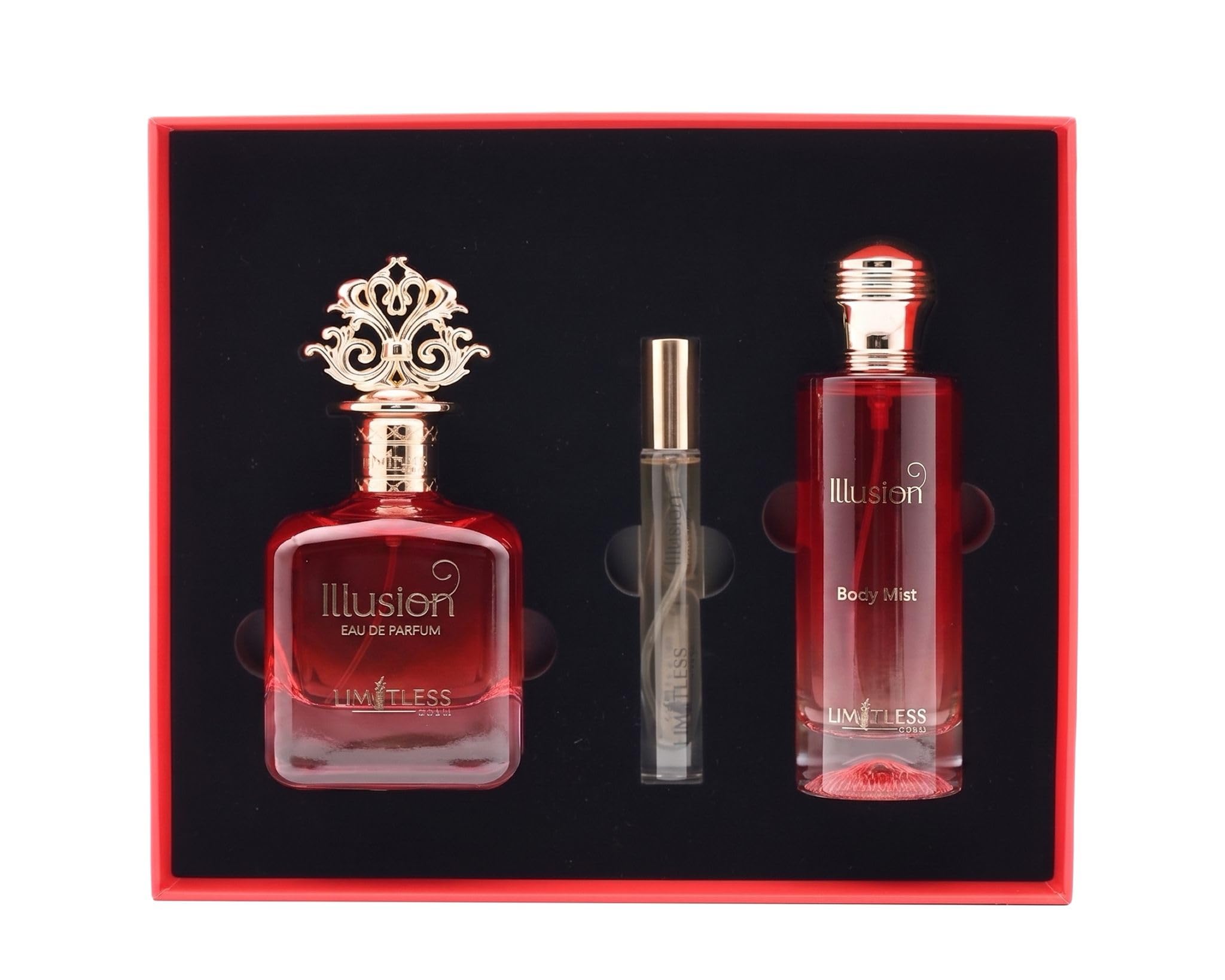 Amazon.com : Limitless Dubai | Illusion | Eau de Parfum | Gift Set