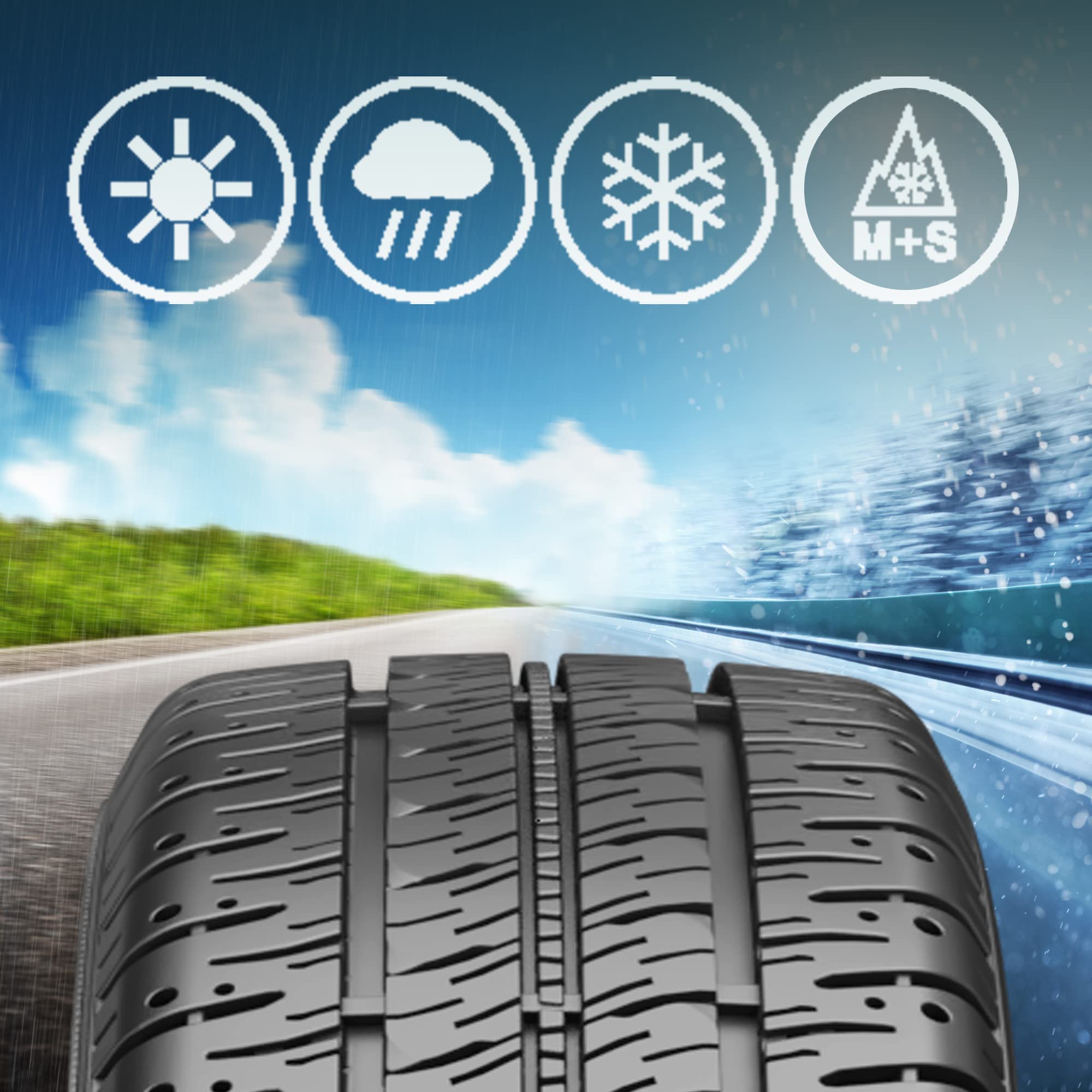 SYRON Tires MERKEP 235/65 R16C 121/119T - C/74Db Ganzjahresreifen (LLKW)