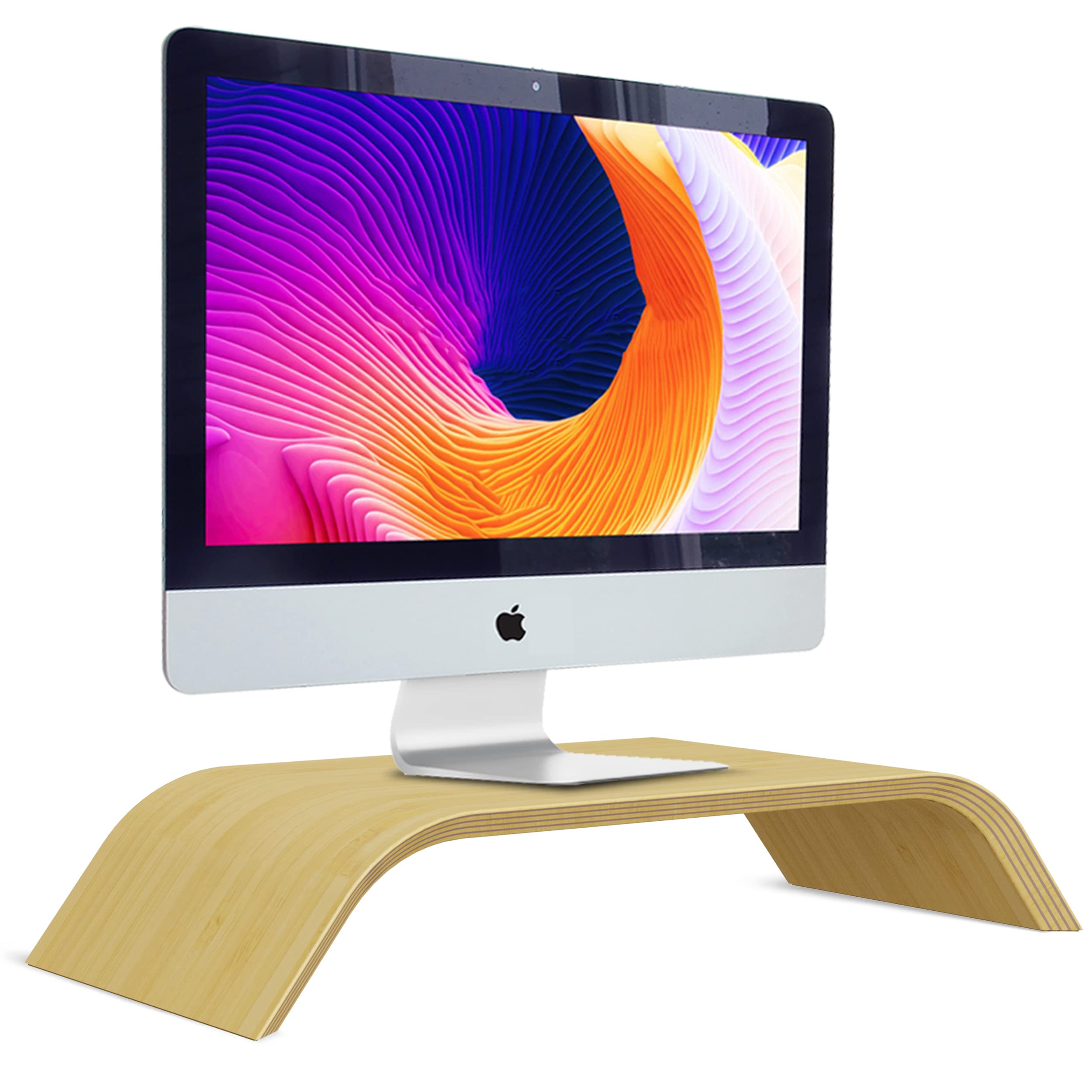 Buy SAMDI Monitor Stand, Wooden Computer Monitor Stand,Wooden Storage
