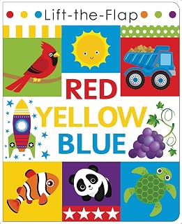 Red, Yellow, Blue- Lift the Flap Activity Kids Books - Childrens Books, Toddler Books