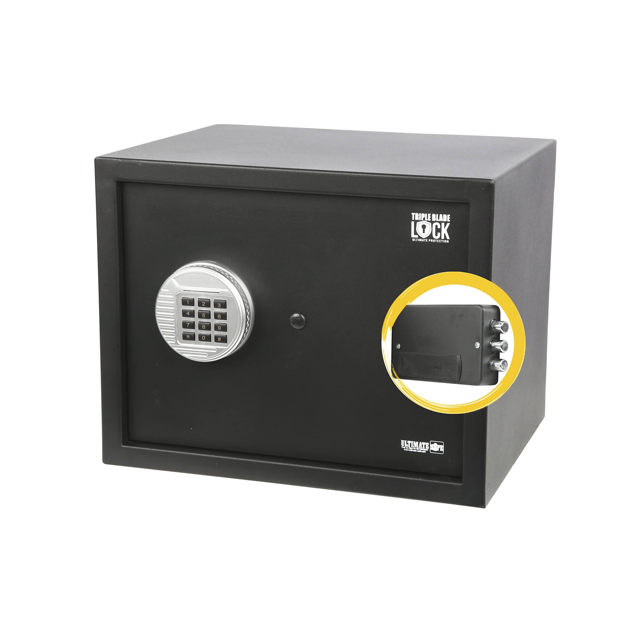 Ultimate Safe® Digital Safe - Electronic Safe with Digital Keypad & Triple Blade Lock® (27L)