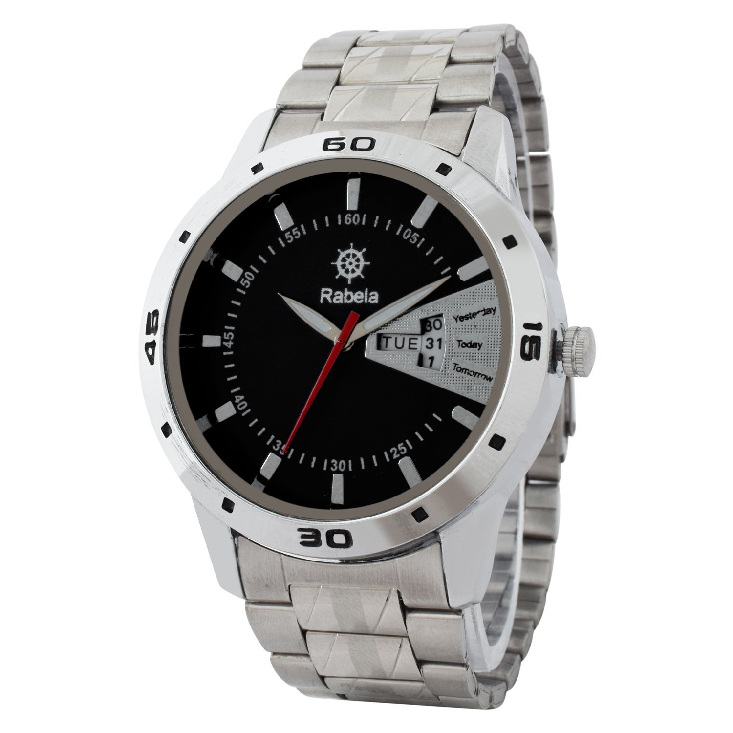 Rabela Analogue Black dial Mens Watch Rabcrm004 (B07G38F97M) Amazon Price History, Amazon Price Tracker