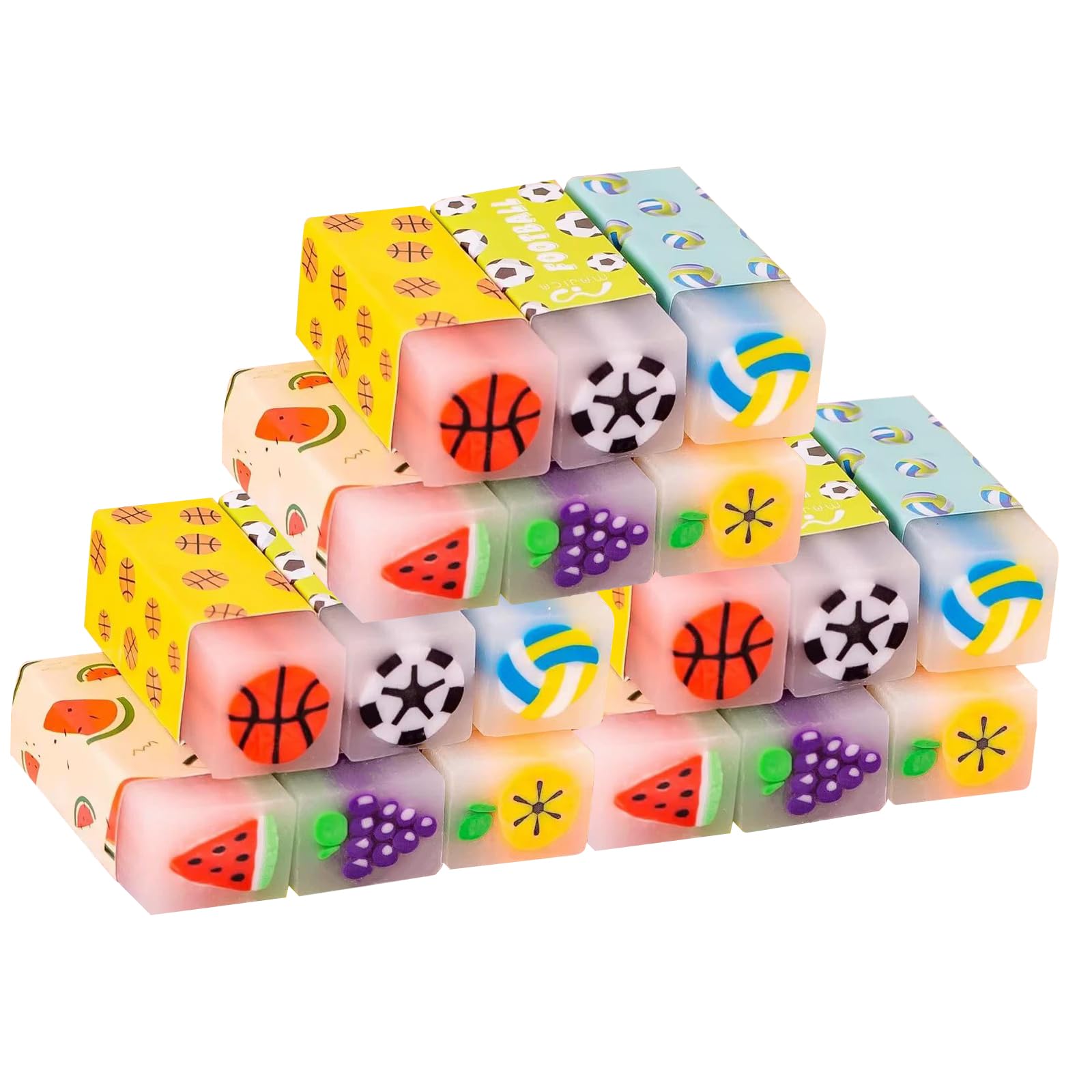 Kaizuca Party Erasers, Novelty Erasers, Interesting Eraser, for Students, Festival Favors, Gift Filling, Homework Rewards
