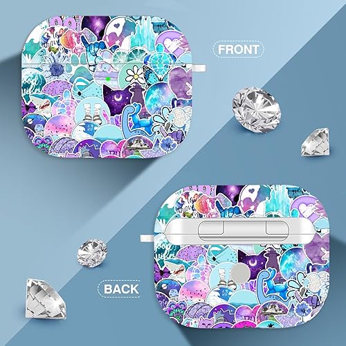 Vista 173 de Maxjoy for AirPods 2nd Generation Case, Unique Design Hard Protective Shockproof Airpods Case Cover with Keychain Compatible with Apple AirPods Sea