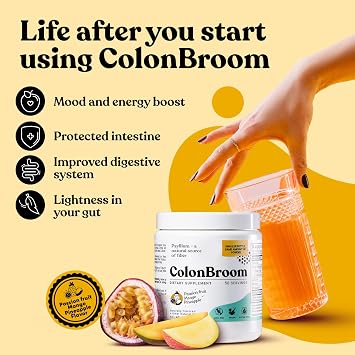 ColonBroom Tropical Fiber Powder + Mushroom Complex Bundle, 50 & 60 Ct