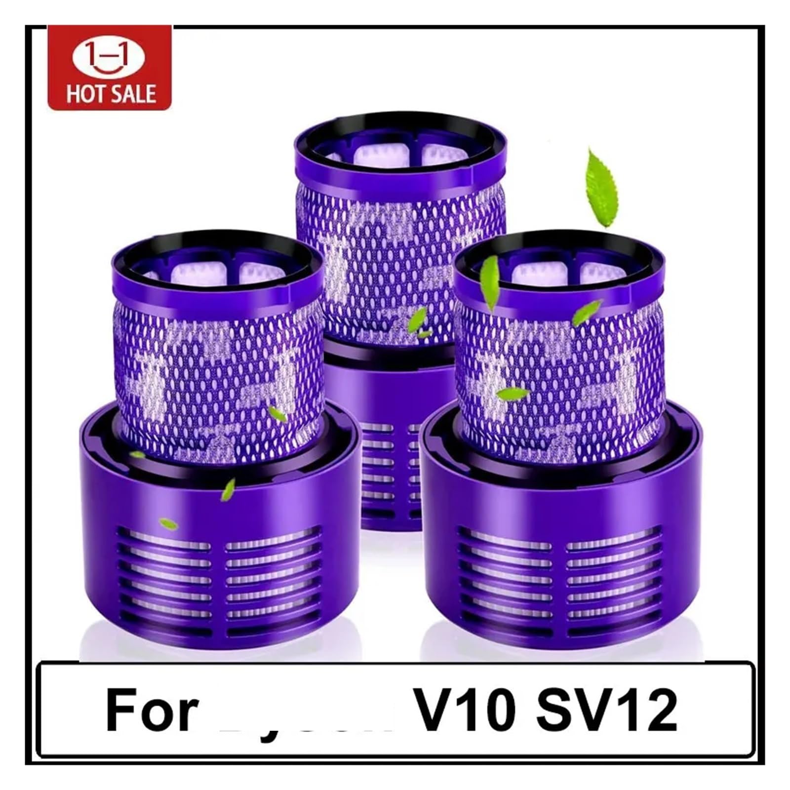 Filtro De Aspiradora,Compatible Con Dyson,V10 SV12 Accesorios Robot Aspirador Filtro Lavable Reemplazo Limpieza Repuestos(4pcs)