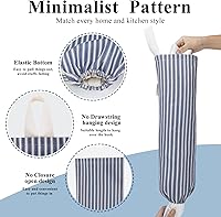 Vista 2 de TOGETRUE Soporte para Bolsas de Plástico, Soporte para Bolsas de Comestibles de Montaje en Pared, Organizador Reutilizable para Bolsas de Basura