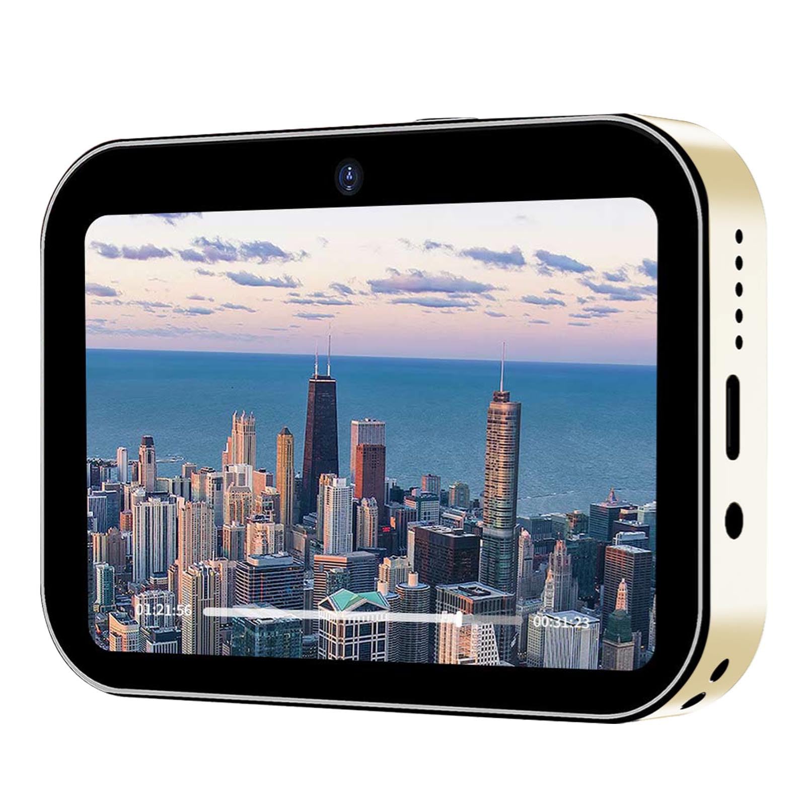 Fotocamera Digitale, Fotocamera Vlog 4K UHD 64MP Zoom 16X Messa a Fuoco Automatica Triplo Obiettivo Compatta da Viaggio Portatile con Scheda di Memoria da 32 GB Touch Screen da 3 Pollici per