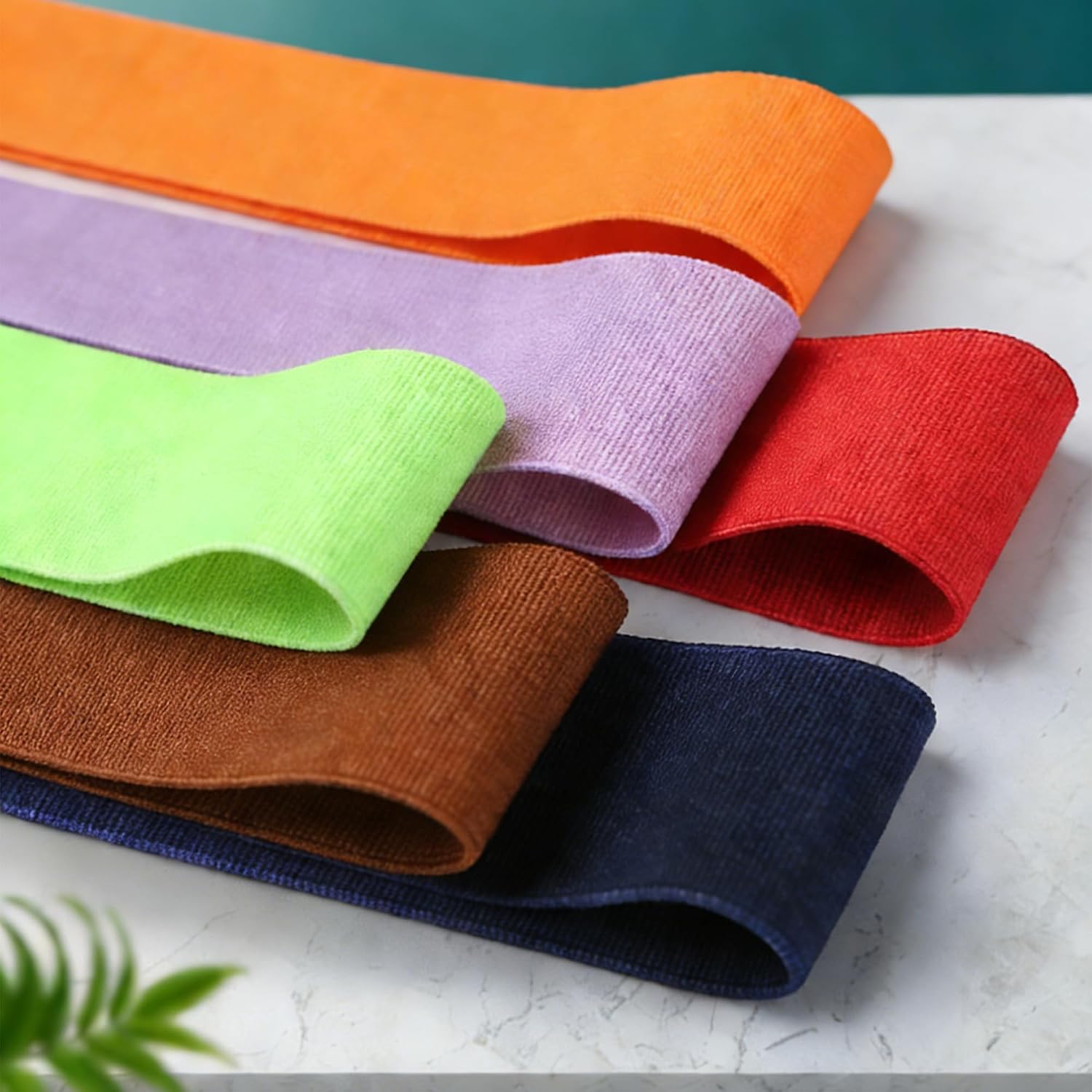 1 Inch Elastic Band for Sewing Colorful Double-sided 8 Colors High Elastic 16 Yards for Pants Wigs DIY Crafts Garment Making Sewing Enthusiasts