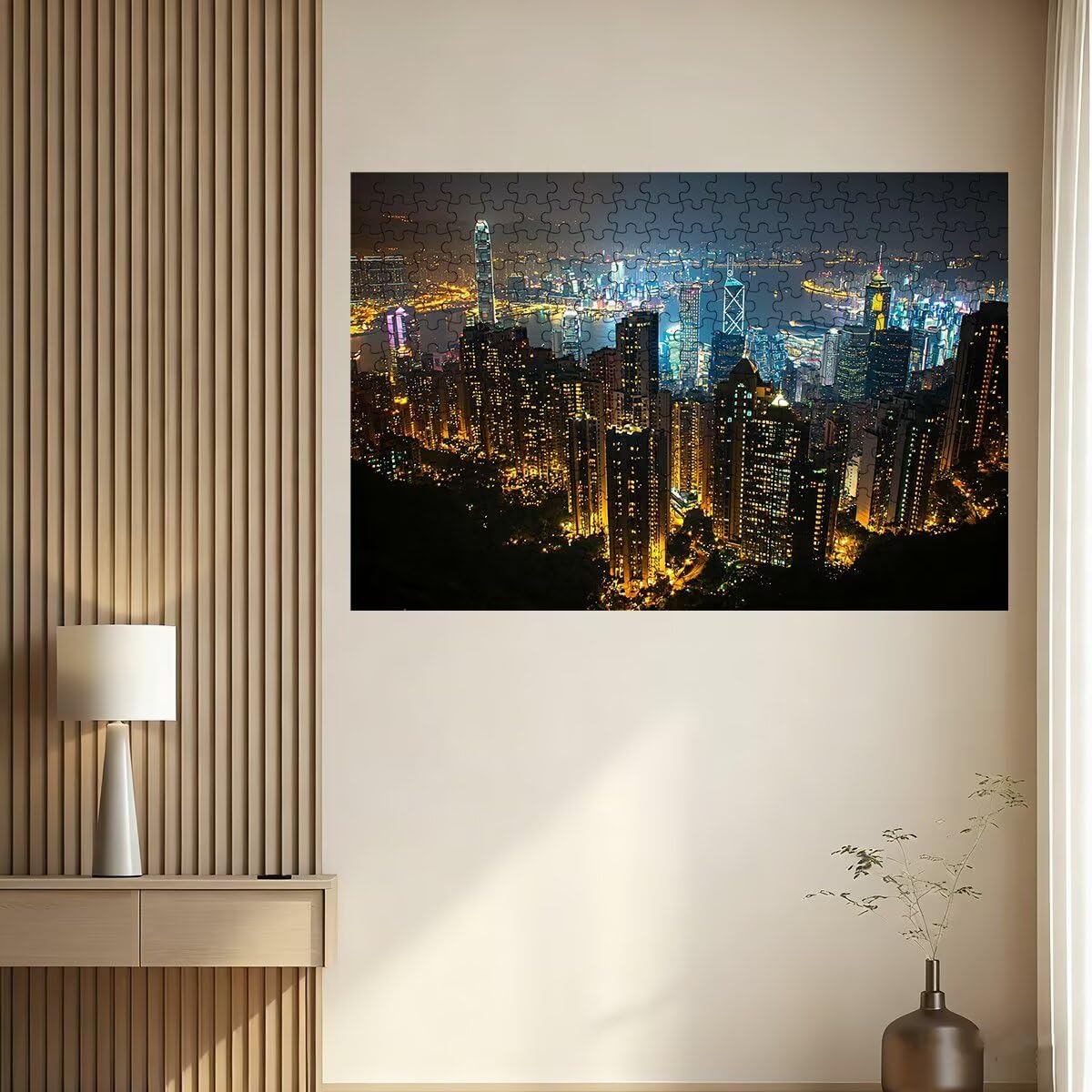 Puzzle 4000 Pezzi Paesaggi, Puzzle Adulti Citta, Puzzles in Legno con Squisita Scatola di Imballaggio, Classici Puzzles Educativi per Adulti eTutta La Famiglie, Come Regalo Uomo, Decor Casa -3729