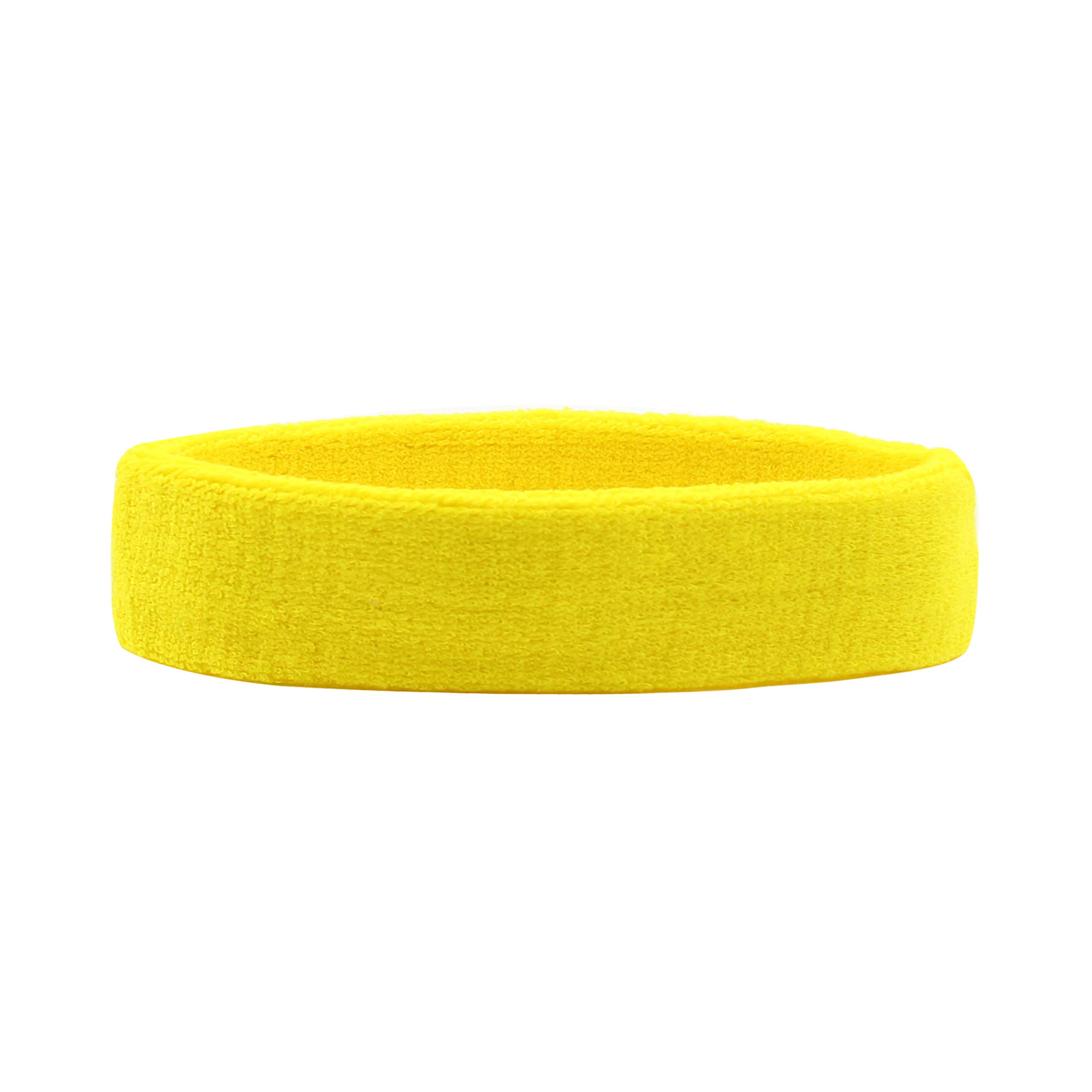 Hanerdun sports headband, women men sweatbands, cotton terry, for running, biking, jogging, tennis, football — image 1